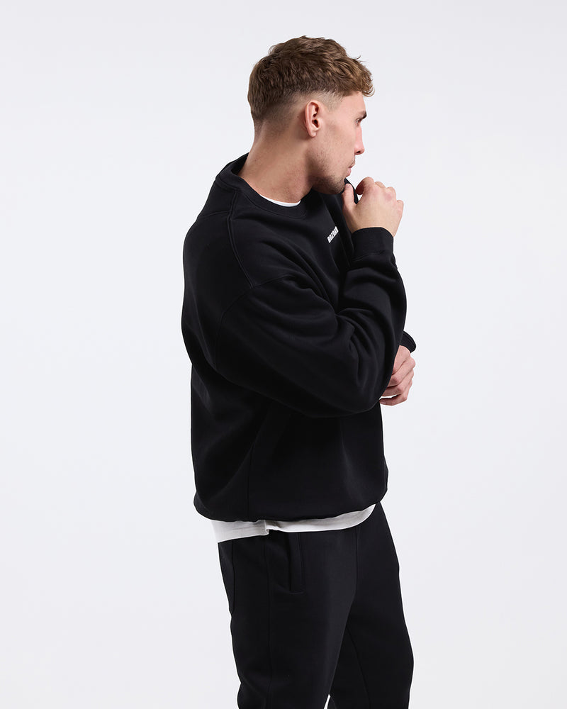 Johnson Oversized Sweatshirt - Black