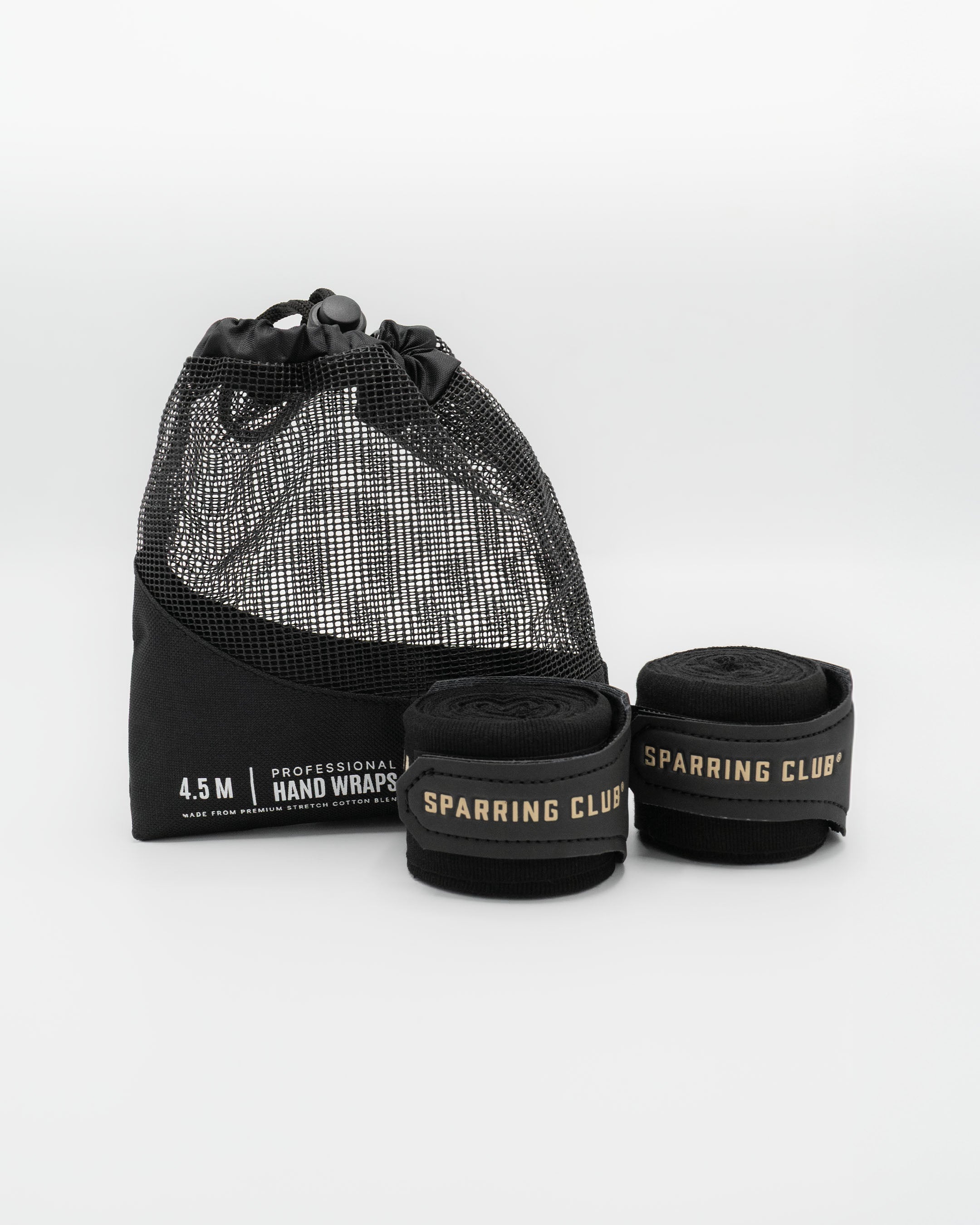 4.5m Sparring Club Hand Wraps - Black