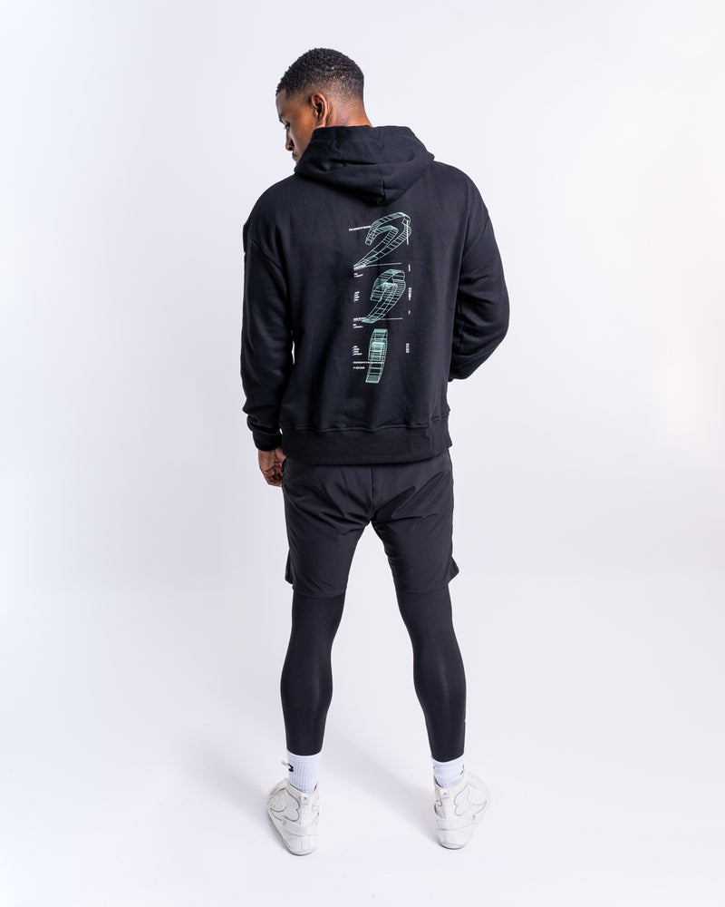 Make 'Em Miss Oversized Hoodie - Black