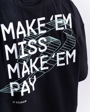 Make 'Em Miss Oversized T-Shirt - Black