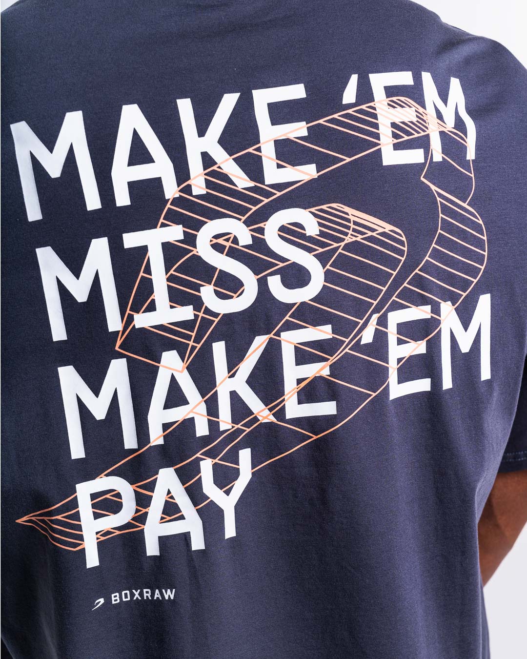 Make 'Em Miss Oversized T-Shirt - Charcoal | BOXRAW