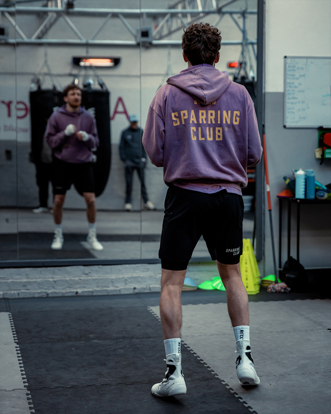 Sparring Club Oversized Hoodie - Washed Purple