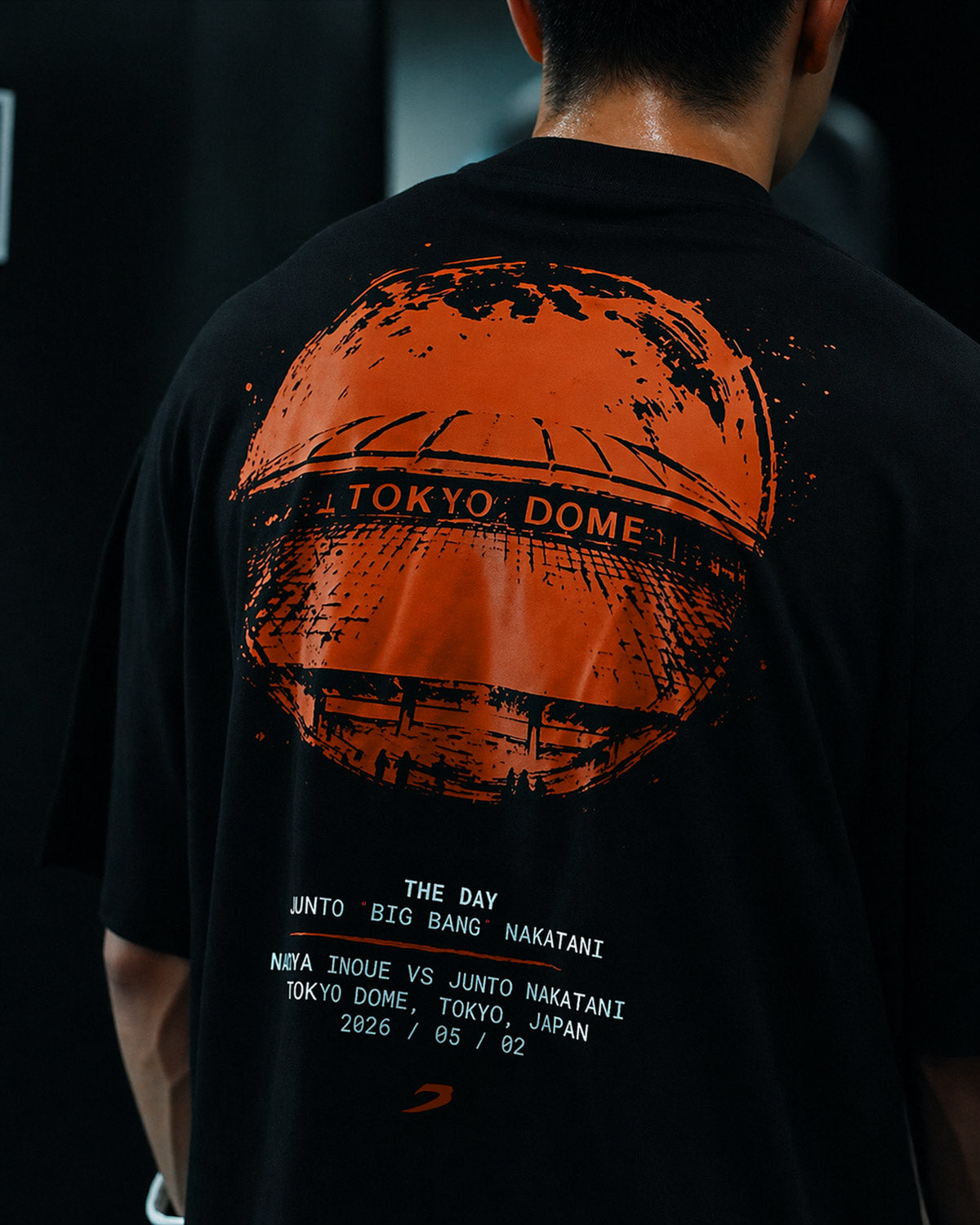 THEDAY INOUYE vs NAKATANI Tシャツ & トートバッグ LTD. Edition Nakatani 'The Day' Fight Oversized T-Shirt - Black