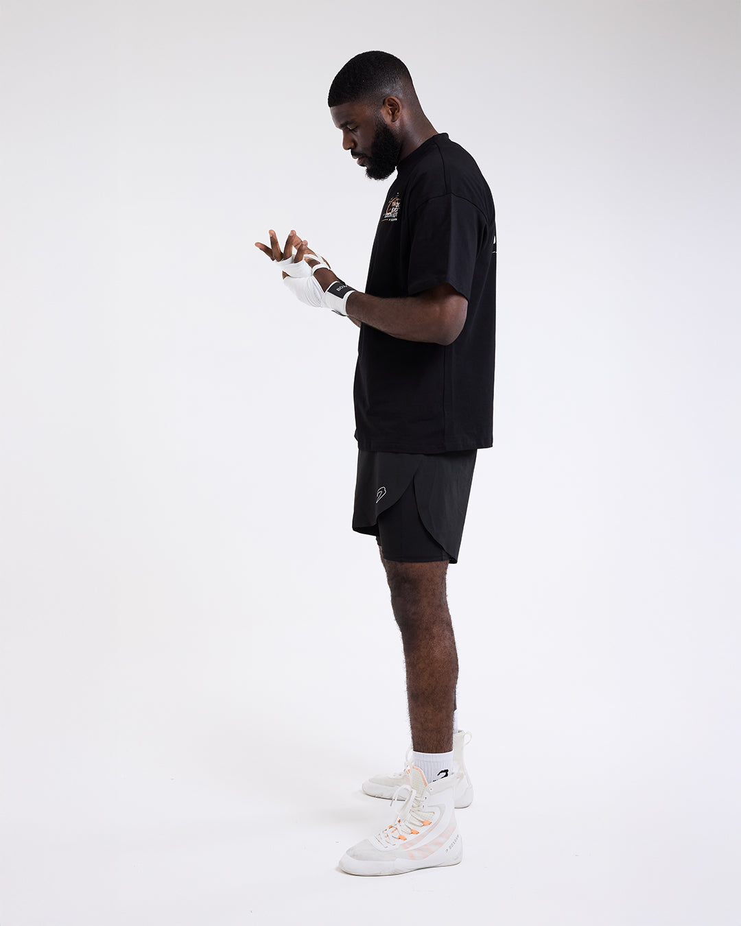 Hook Right Goodnight Oversized T-Shirt - Black