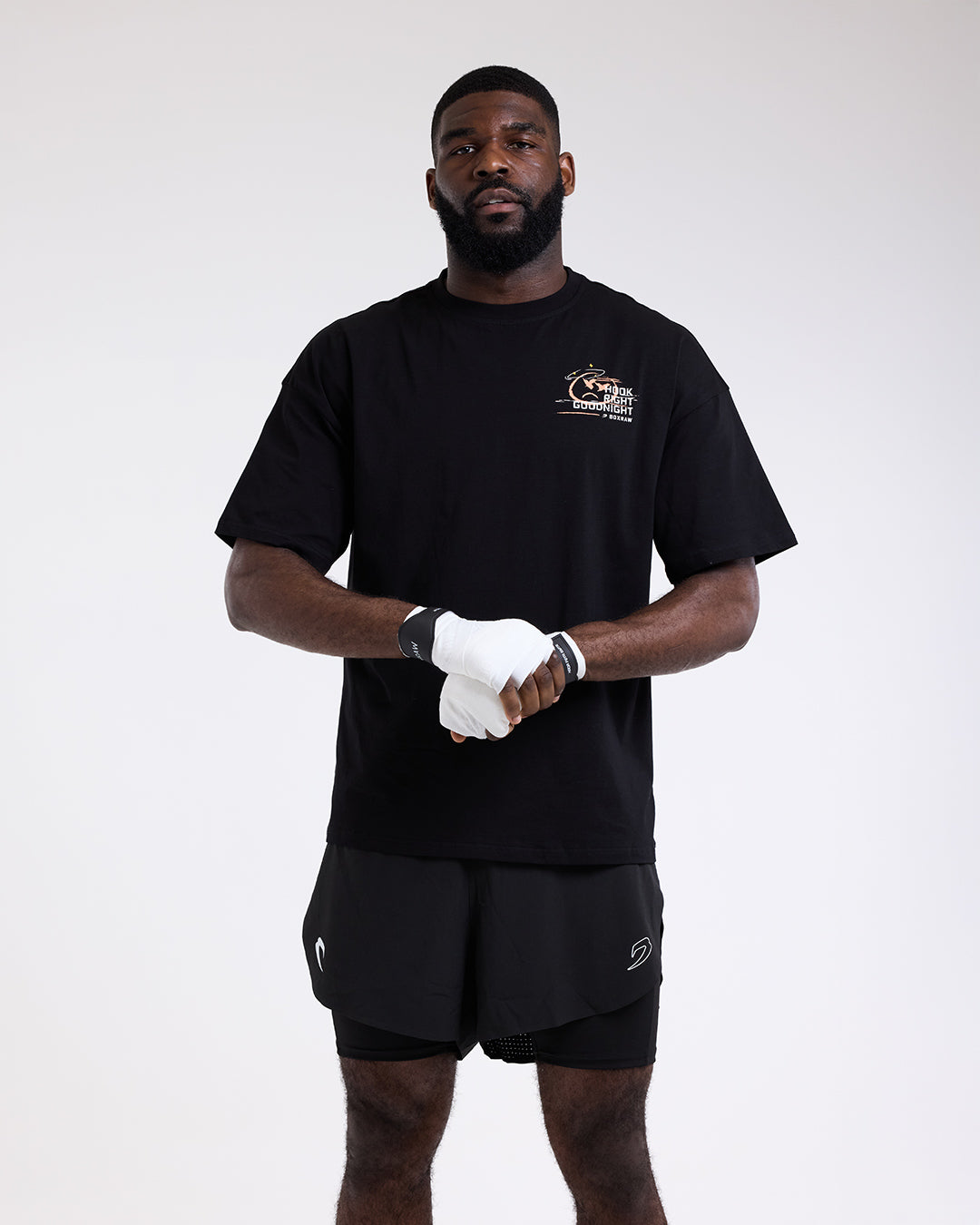 Hook Right Goodnight Oversized T-Shirt - Black