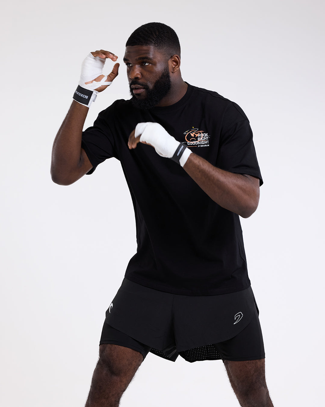 Hook Right Goodnight Oversized T-Shirt - Black