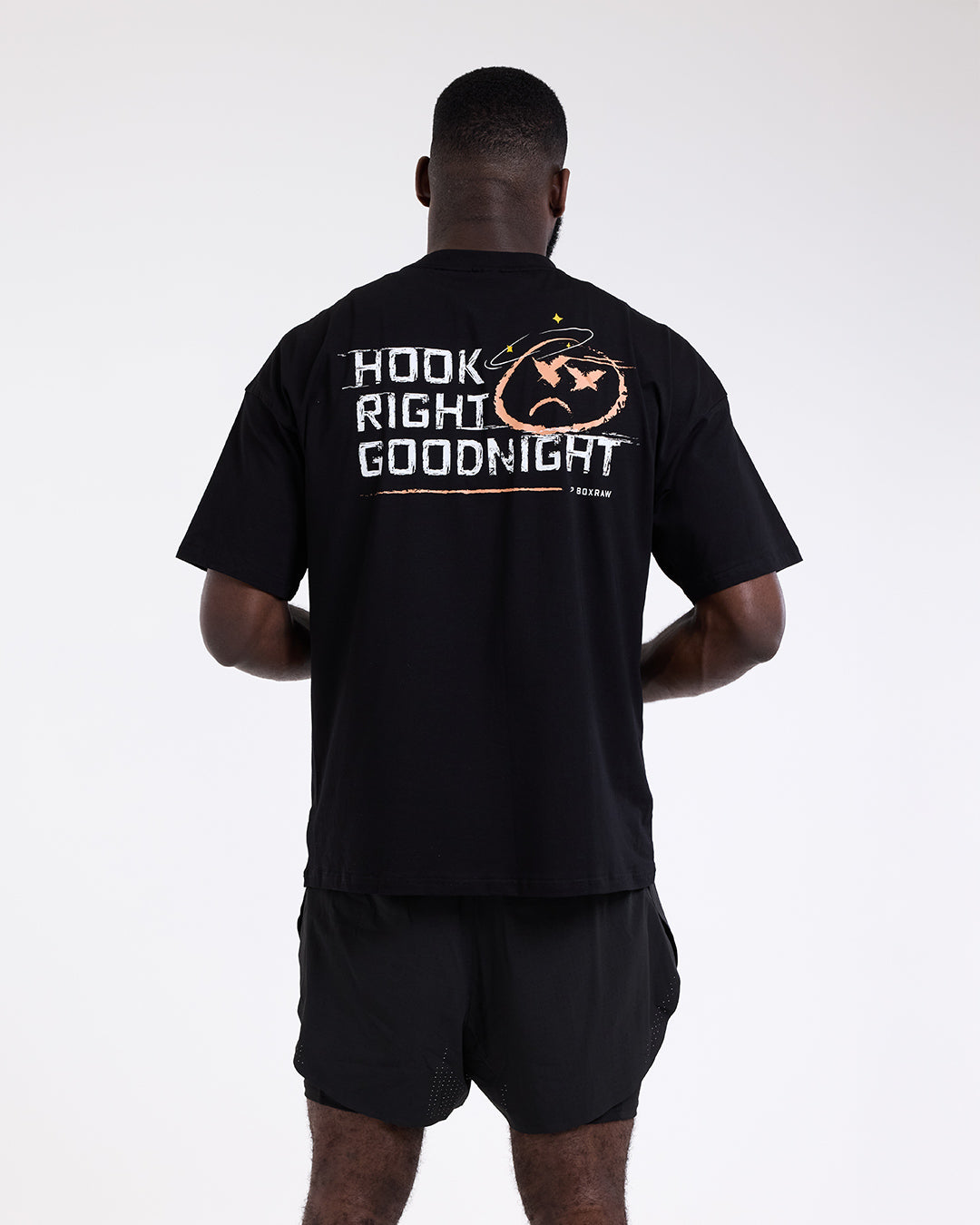 Hook Right Goodnight Oversized T-Shirt - Black