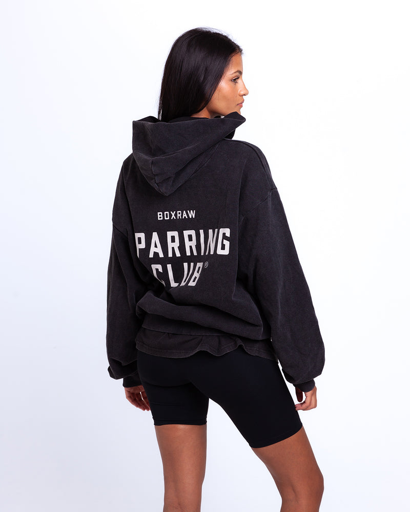 Sparring Club Oversized Hoodie - Washed Black