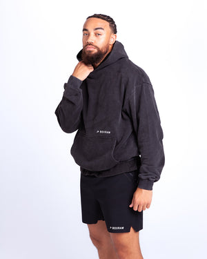 Sparring Club Oversized Hoodie - Washed Black