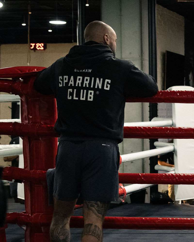 Sparring Club Oversized Hoodie - Washed Brown