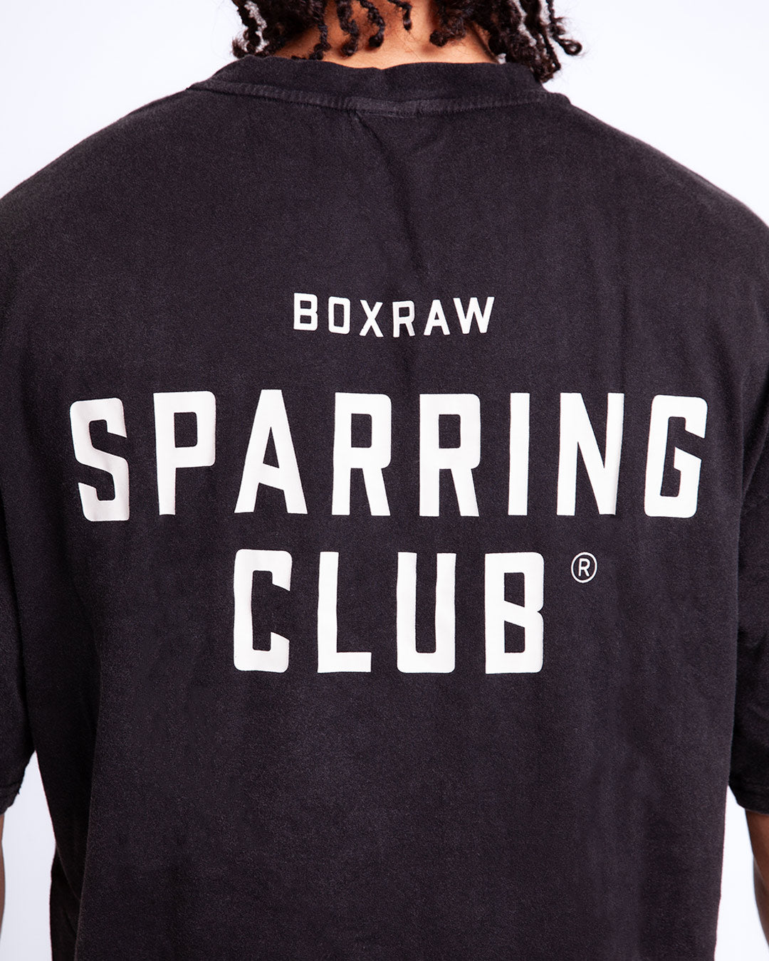 Men's Sparring Club Oversized T-Shirt - Washed Black | BOXRAW