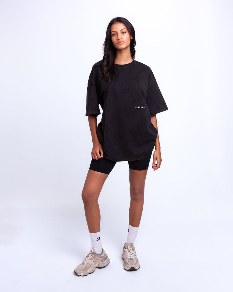 Sparring Club Oversized T-Shirt - Washed Black