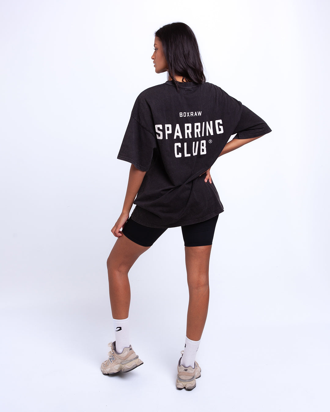Sparring Club Oversized T-Shirt - Washed Black