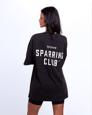 Sparring Club Oversized T-Shirt - Washed Black