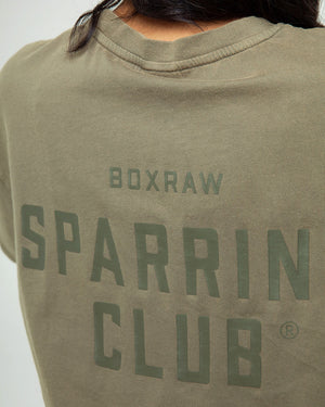 Sparring Club Oversized T-Shirt - Washed Olive