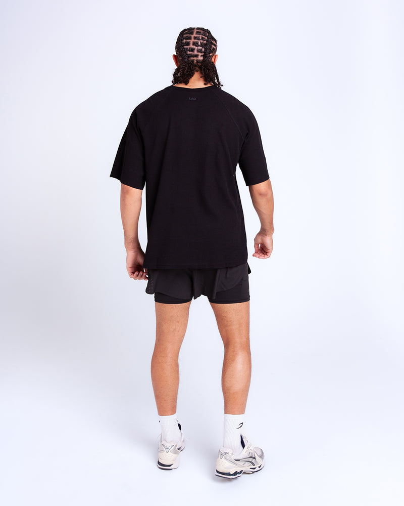 Tunero Raw Edge T-Shirt - Black