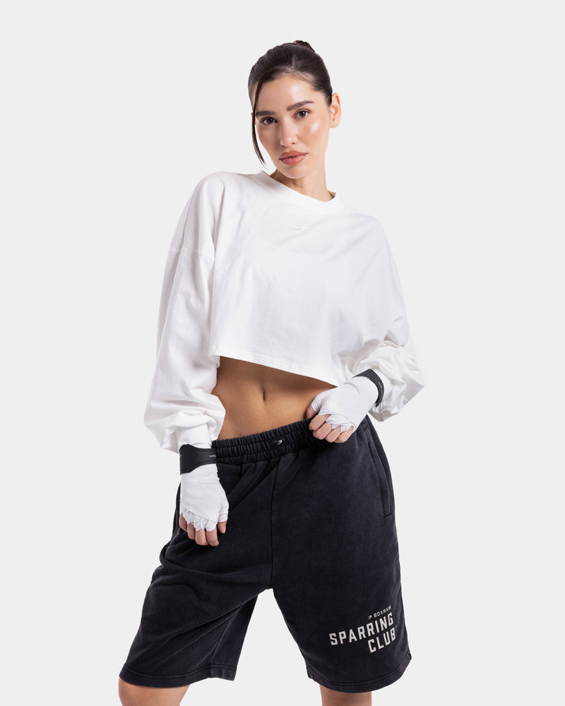 Sparring Club Sweat Shorts - Washed Black