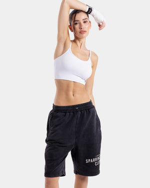 Sparring Club Sweat Shorts - Washed Black