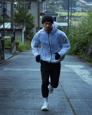 Genaro Oversized Windbreaker Hoodie - White