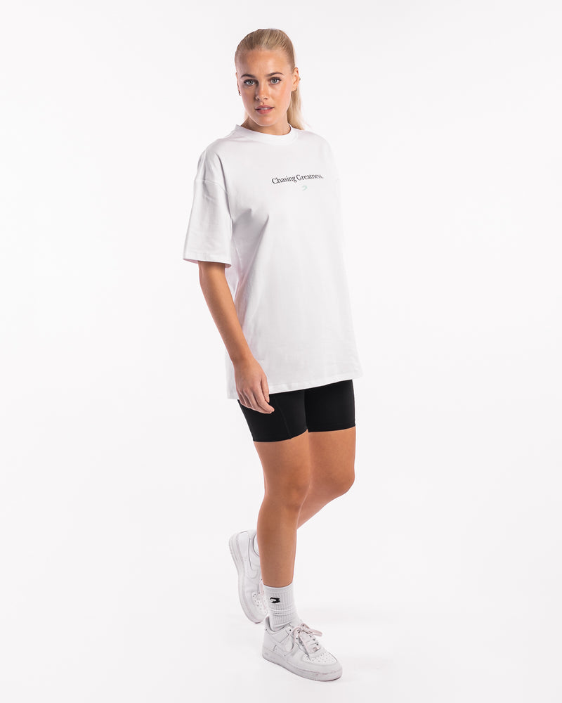 Chasing Greatness Oversized T-Shirt - White