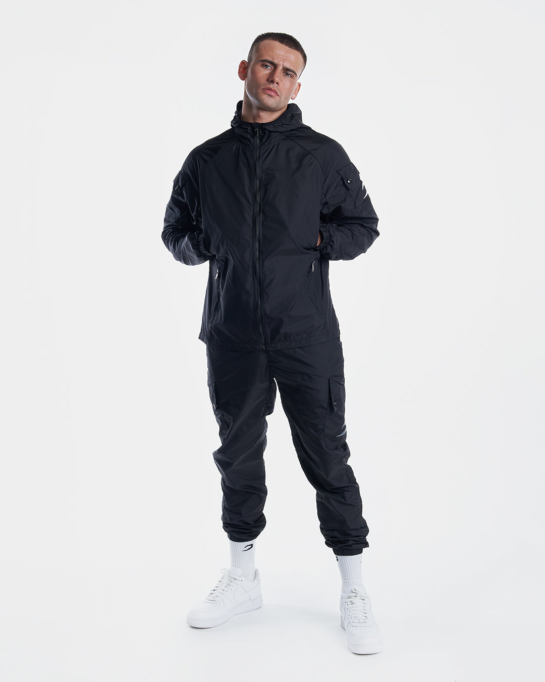 Dundee Windbreaker Jacket - Black - BOXRAW