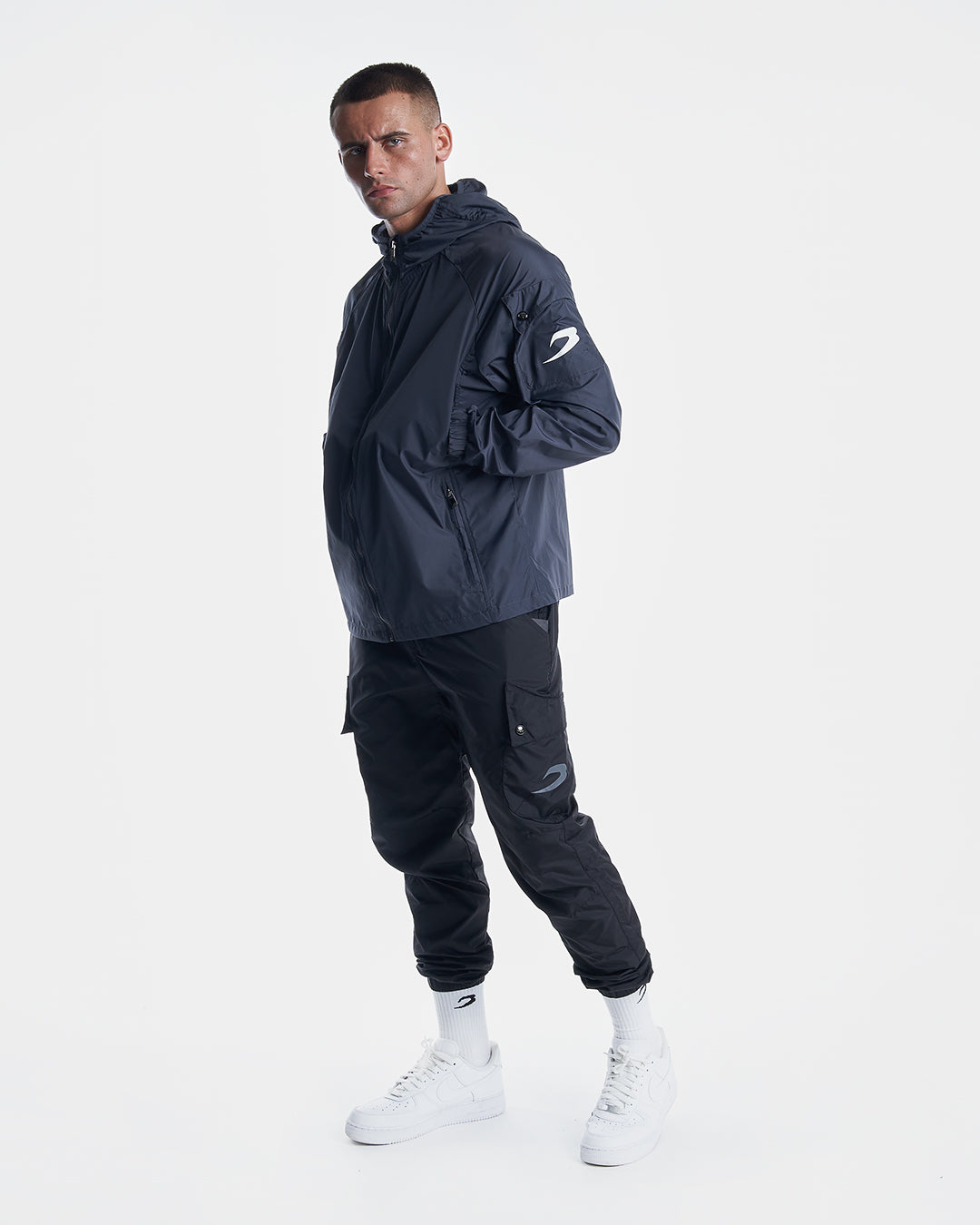 Dundee Windbreaker Jacket - Charcoal - BOXRAW