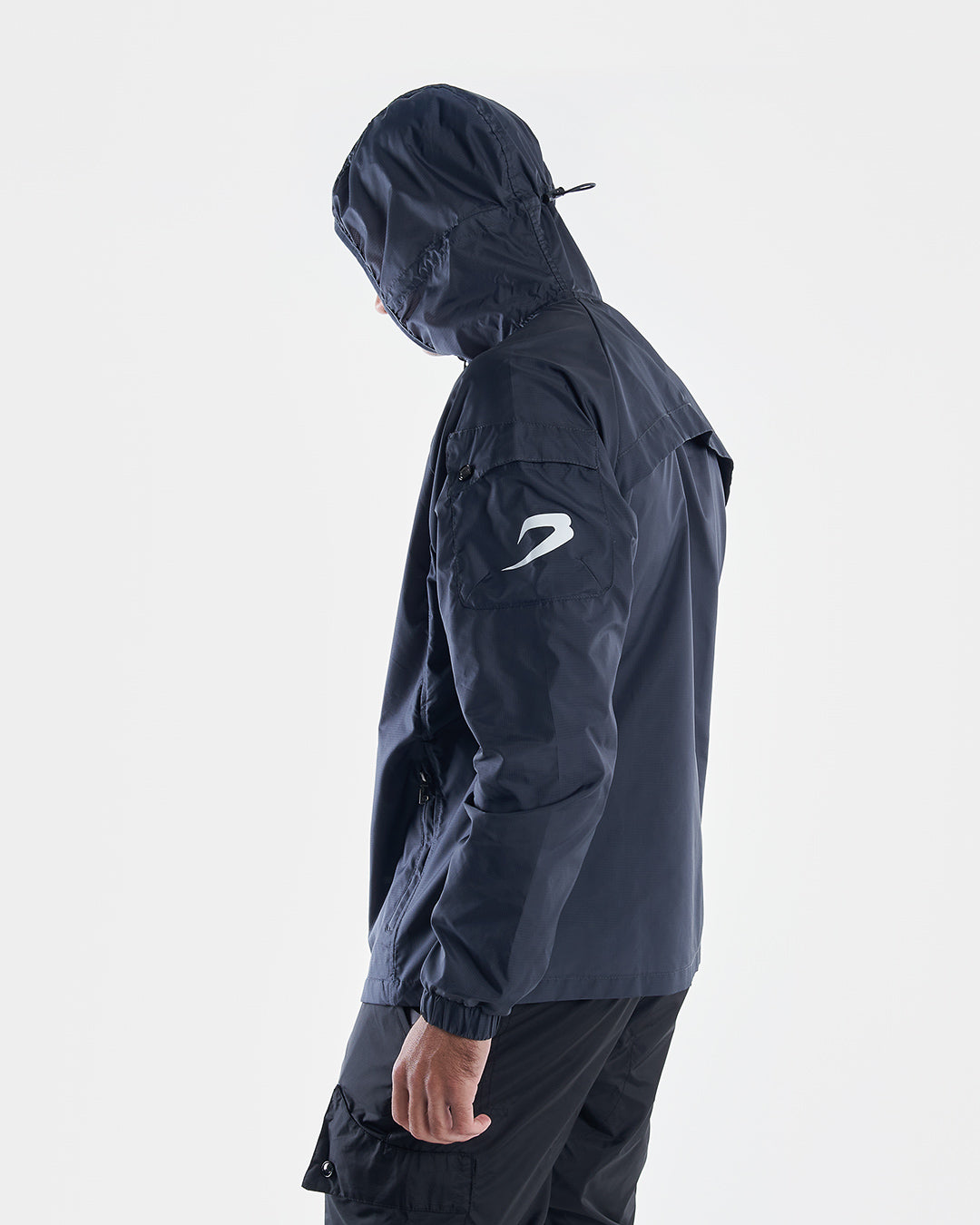 Dundee Windbreaker Jacket - Charcoal - BOXRAW