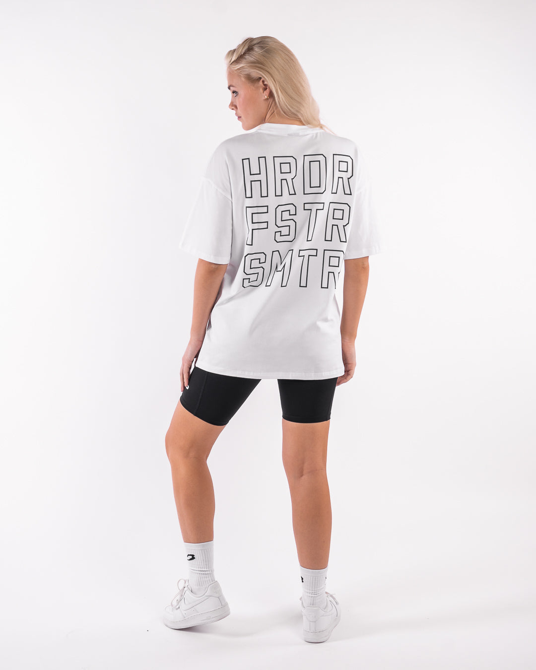 HRDR FSTR SMTR Oversized T-Shirt - White