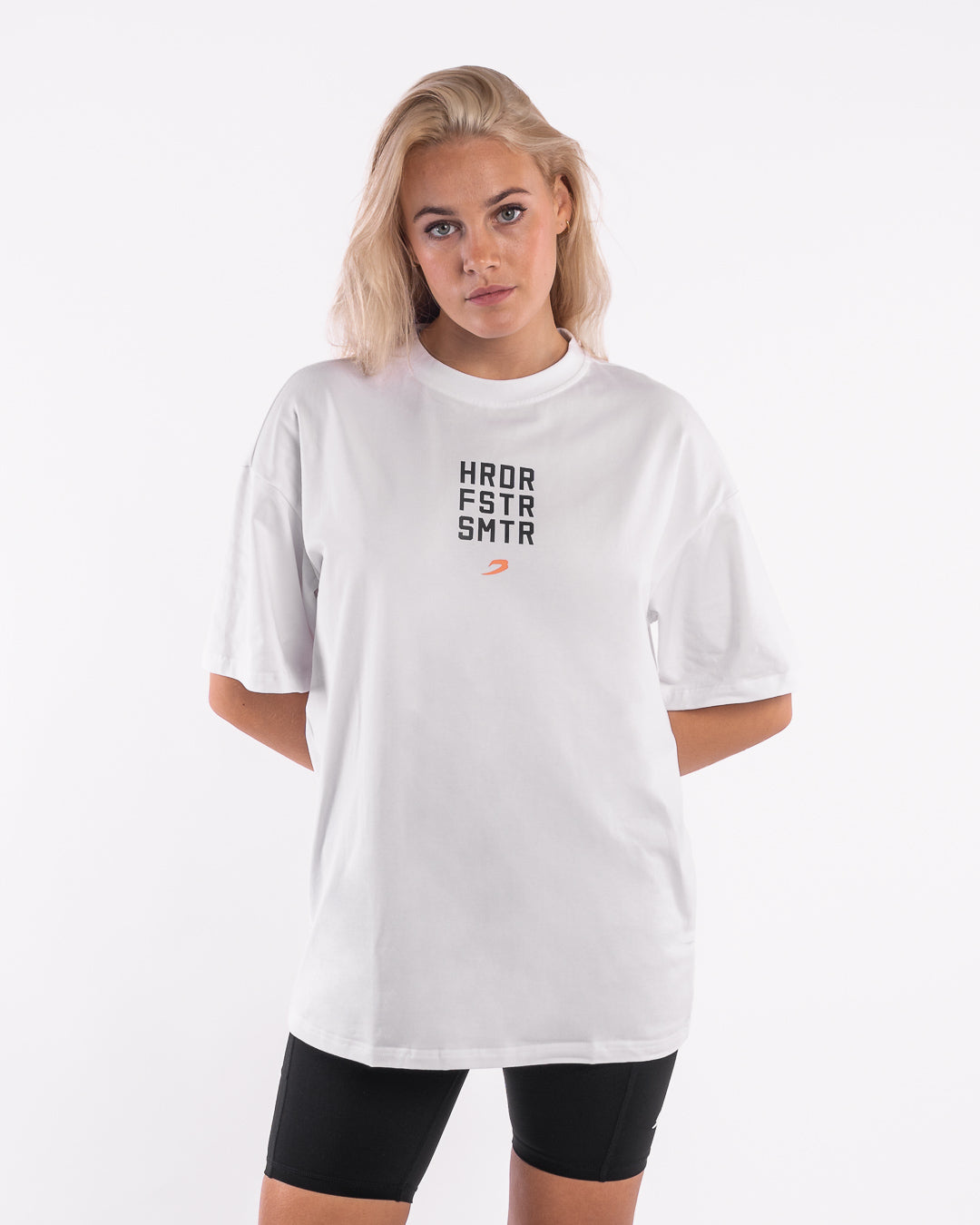HRDR FSTR SMTR Oversized T-Shirt - White