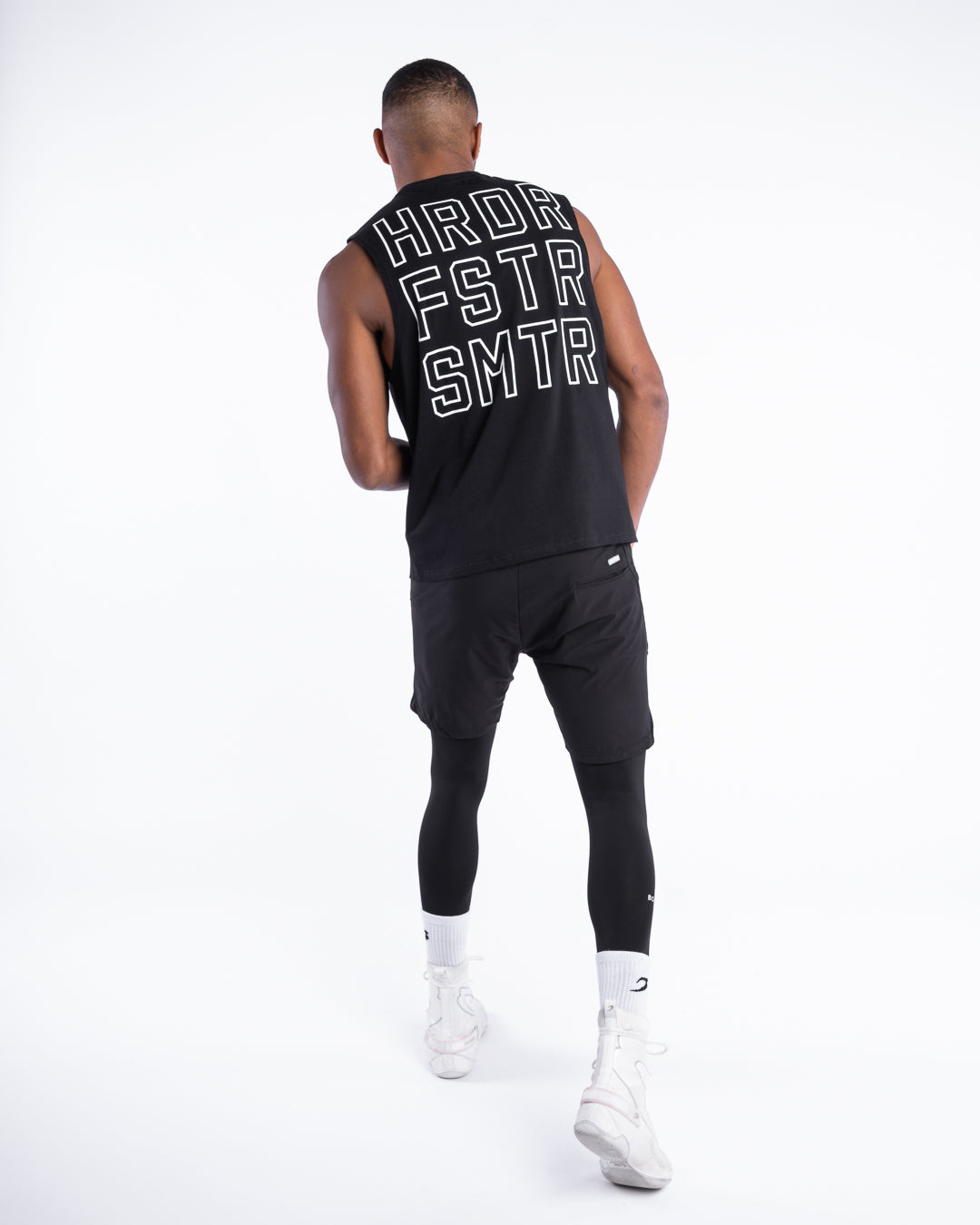 HRDR FSTR SMTR Muscle Tank - Black