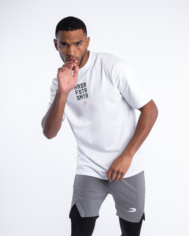 HRDR FSTR SMTR Oversized T-Shirt - White