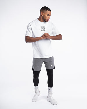 HRDR FSTR SMTR Oversized T-Shirt - White