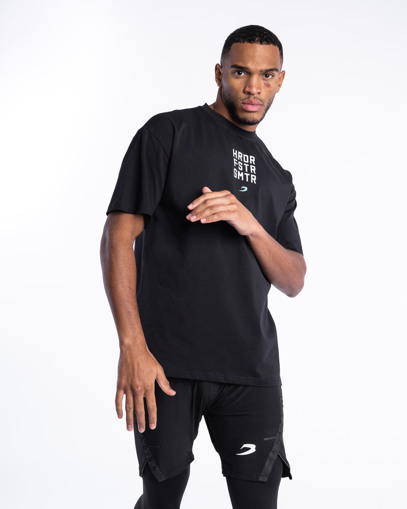 HRDR FSTR SMTR Oversized T-Shirt - Black