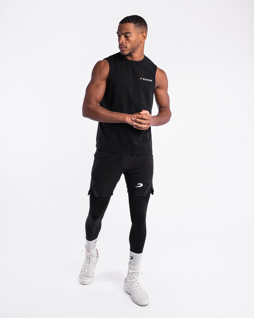We Don't Play Boxing Muscle Tank - Black | BOXRAW