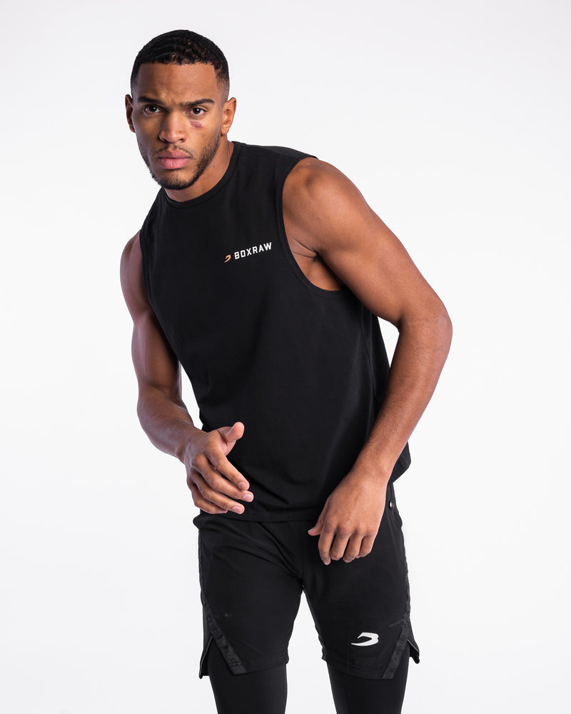 We Don't Play Boxing Muscle Tank - Black | BOXRAW
