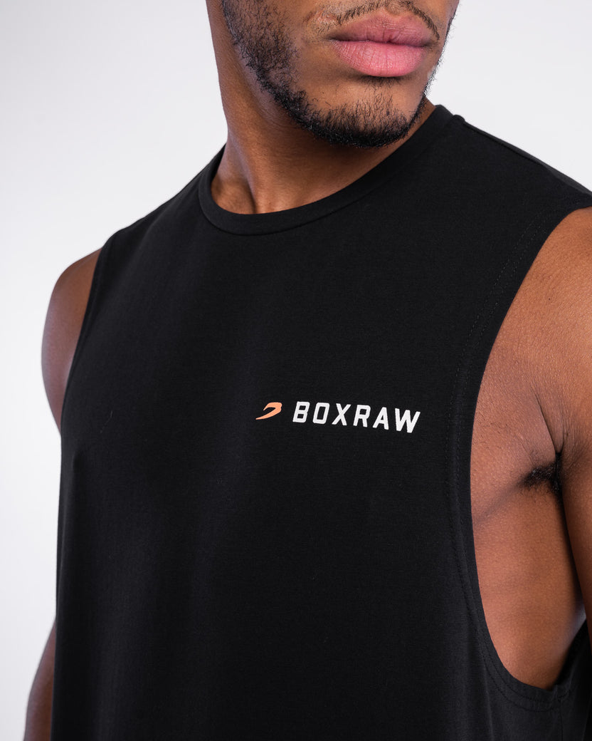 We Don't Play Boxing Muscle Tank - Black | BOXRAW