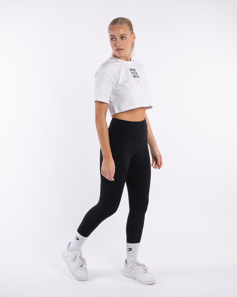 HRDR FSTR SMTR Crop T-Shirt - White