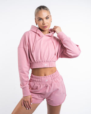 Open chest clearance cropped hoodie