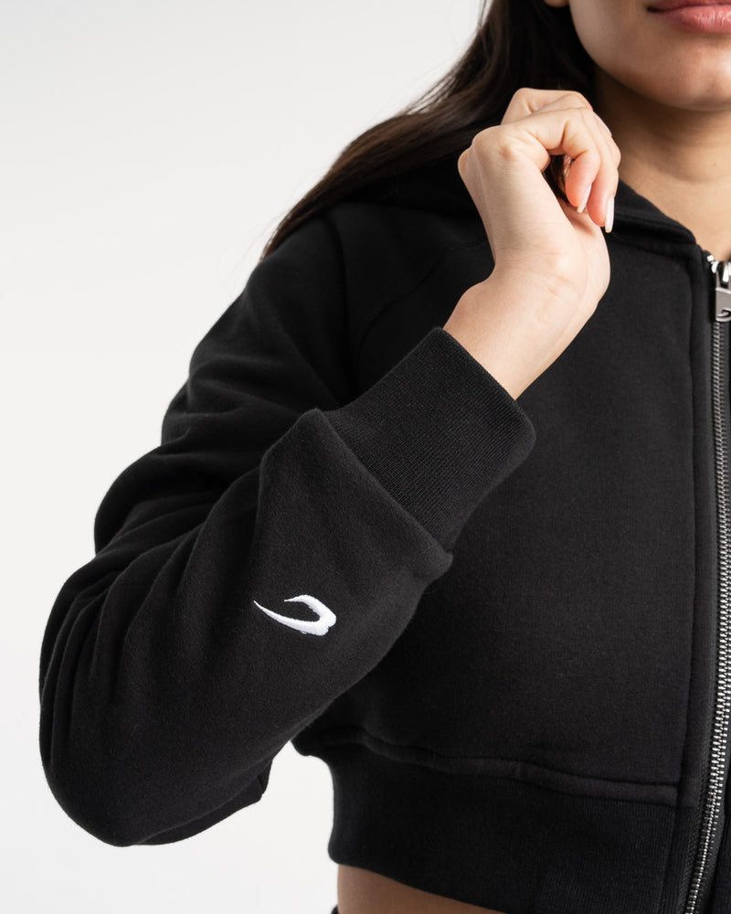 Women's champion black zip up hoodie 2025